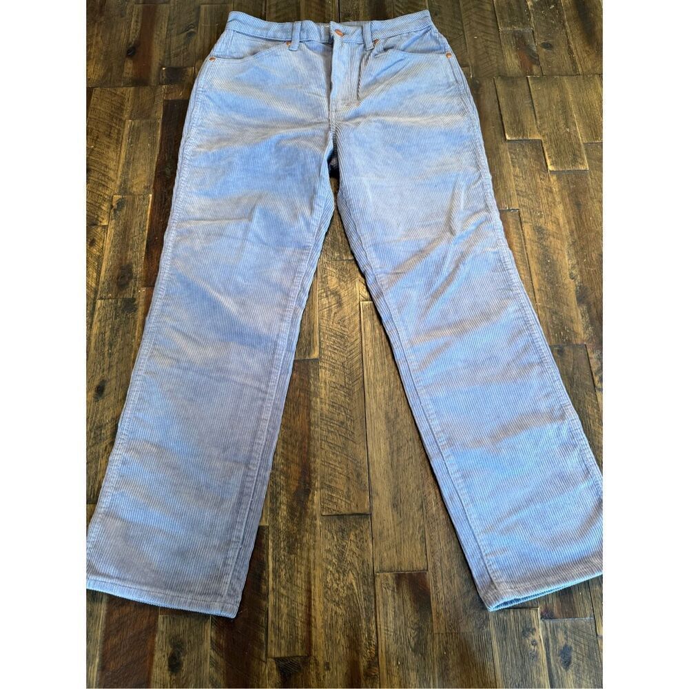 Wrangler Corduroy Light Blue/Purple Straight Leg Pants